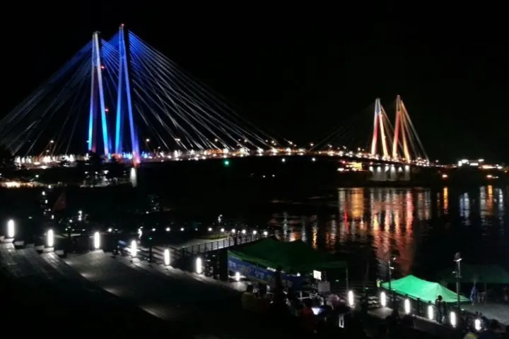 Durgam Cheruvu Cable Bridge Hyderabad