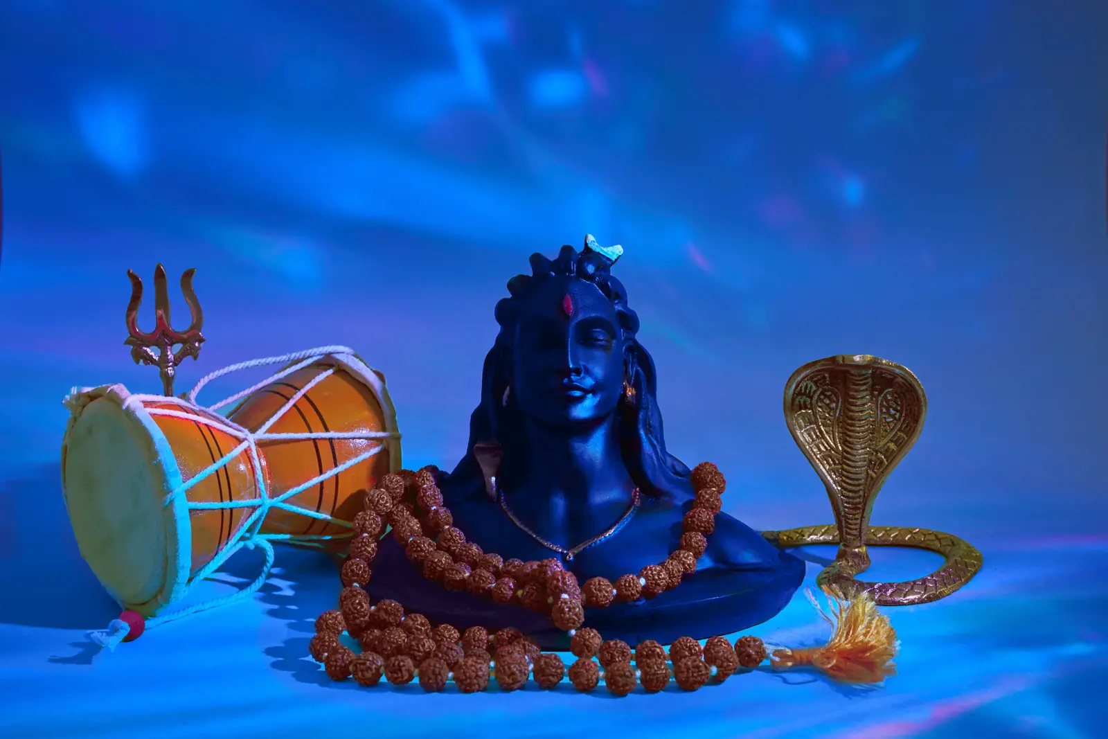 Shiva devotional visual for Srisailam pilgrimage cab travel