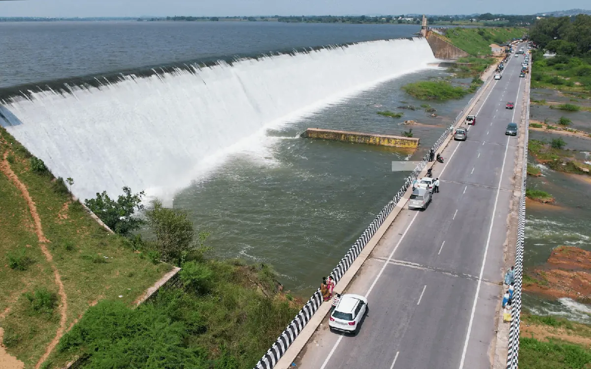 Dindi Reservoir near Srisailam